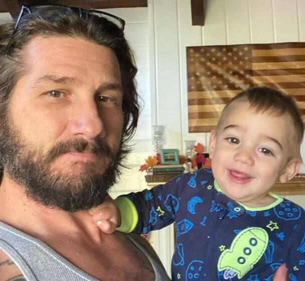 Flash Orion Willis with his father, Wil Willis.